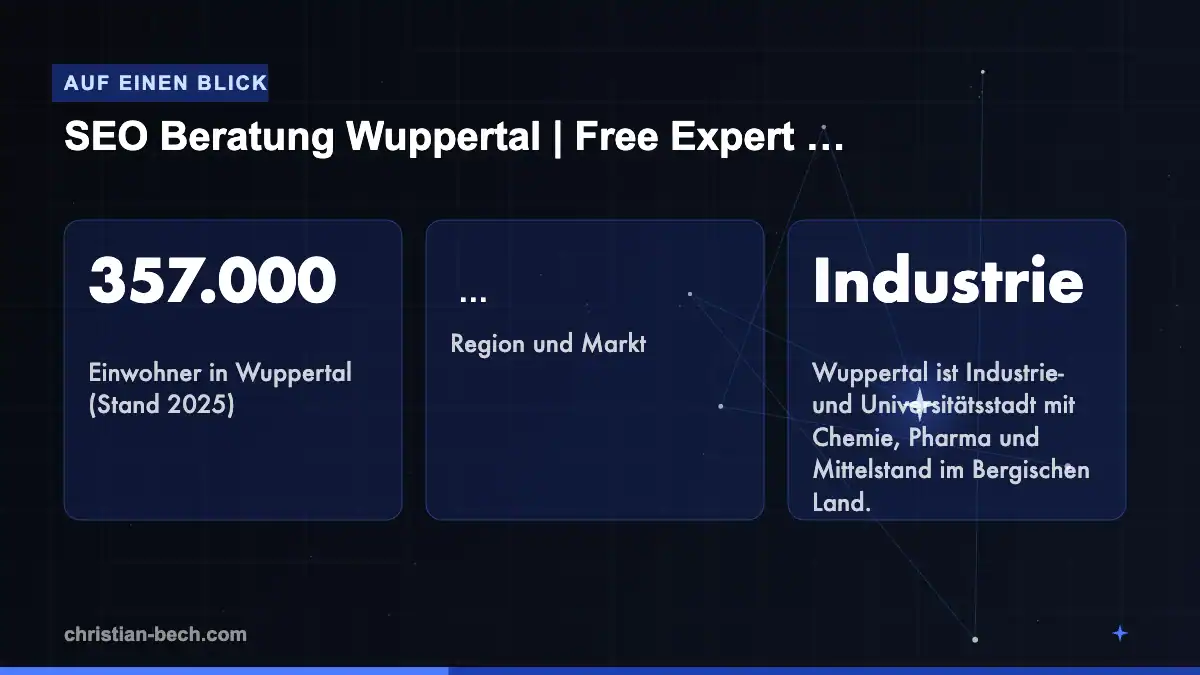 SEO Beratung Wuppertal | Free Expert Consultation 2026: Fakten und Markt