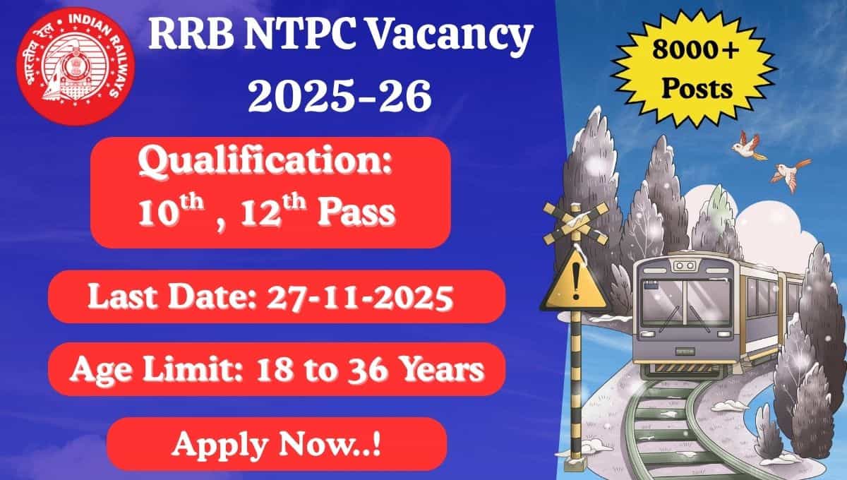 RRB NTPC Vacancy 2025-26
