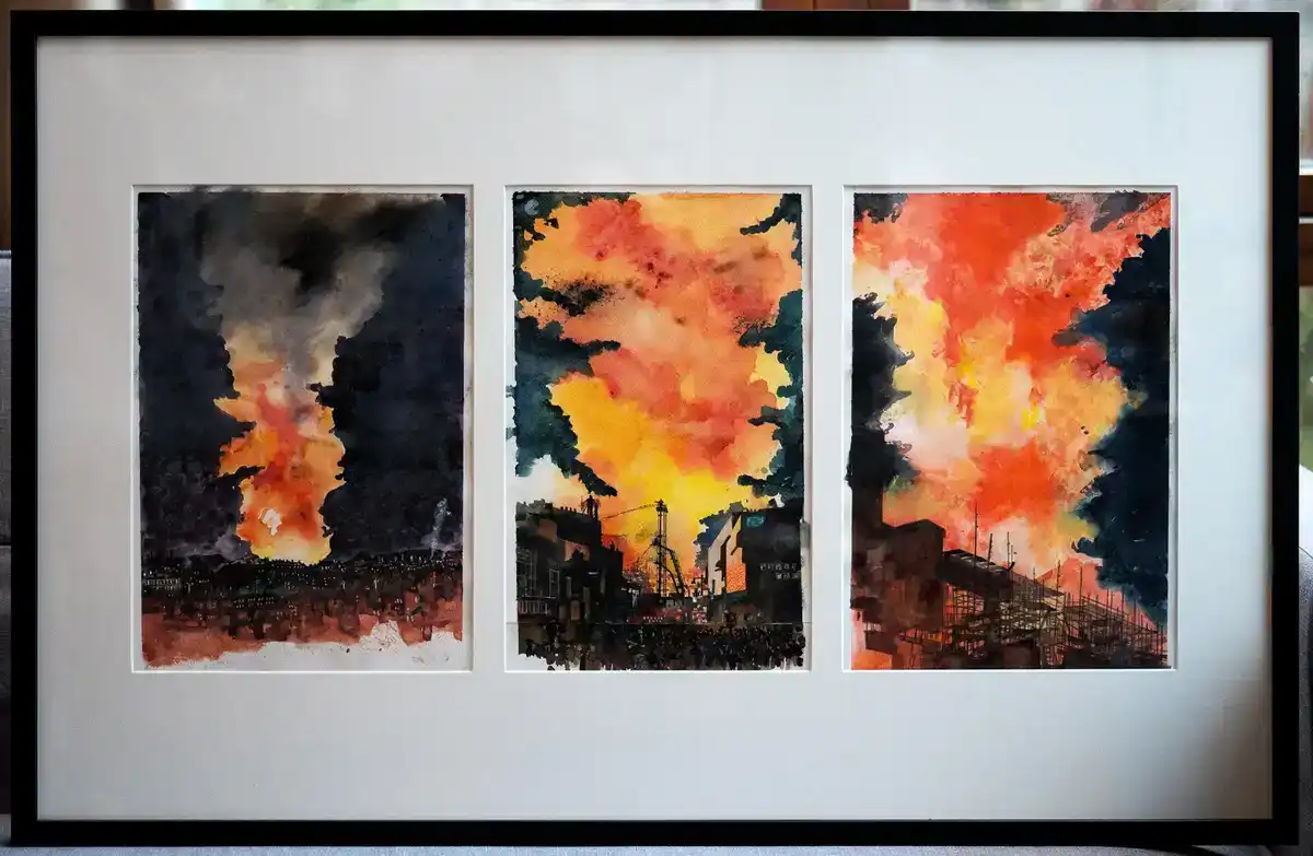 GSA inferno Il Salotto Exhibition Not Black and White Alan Dunlop