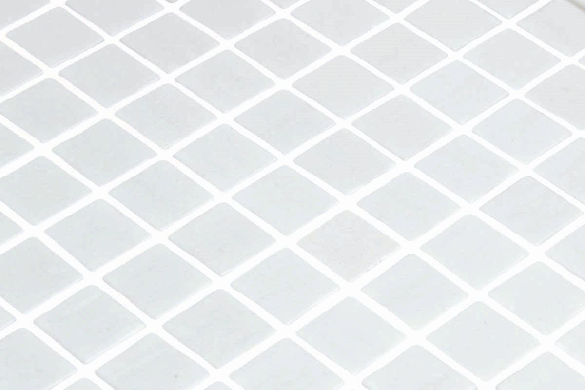 White glass mosaic