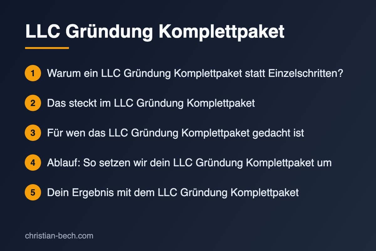 LLC Komplettpaket – Überblick