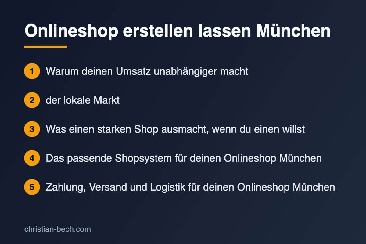 Onlineshop erstellen lassen München – die wichtigsten Schritte