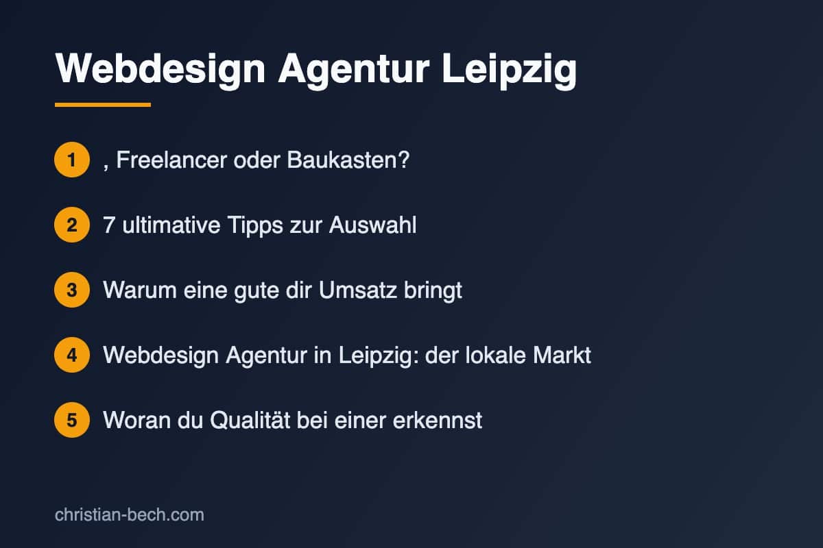 Webdesign Agentur Leipzig – die wichtigsten Schritte