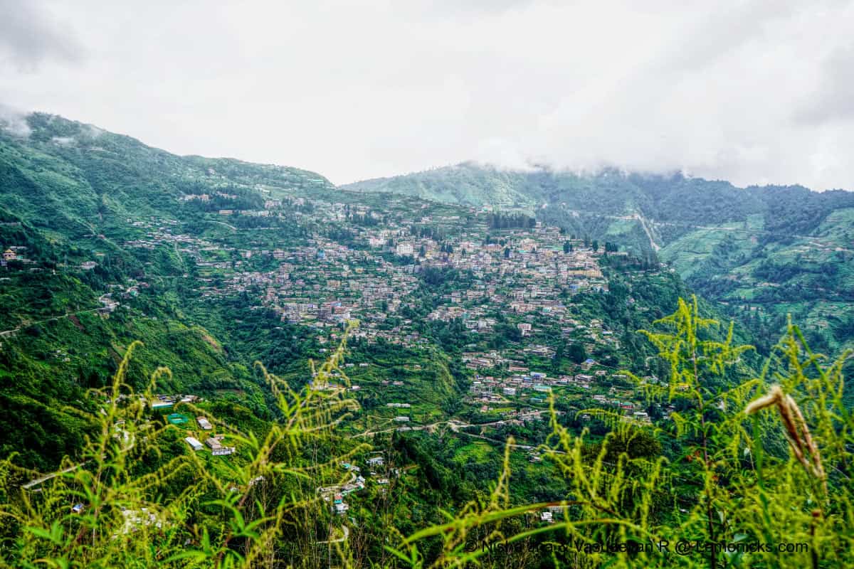 View of Bomdila from Helipad Viewpoint Bomdila