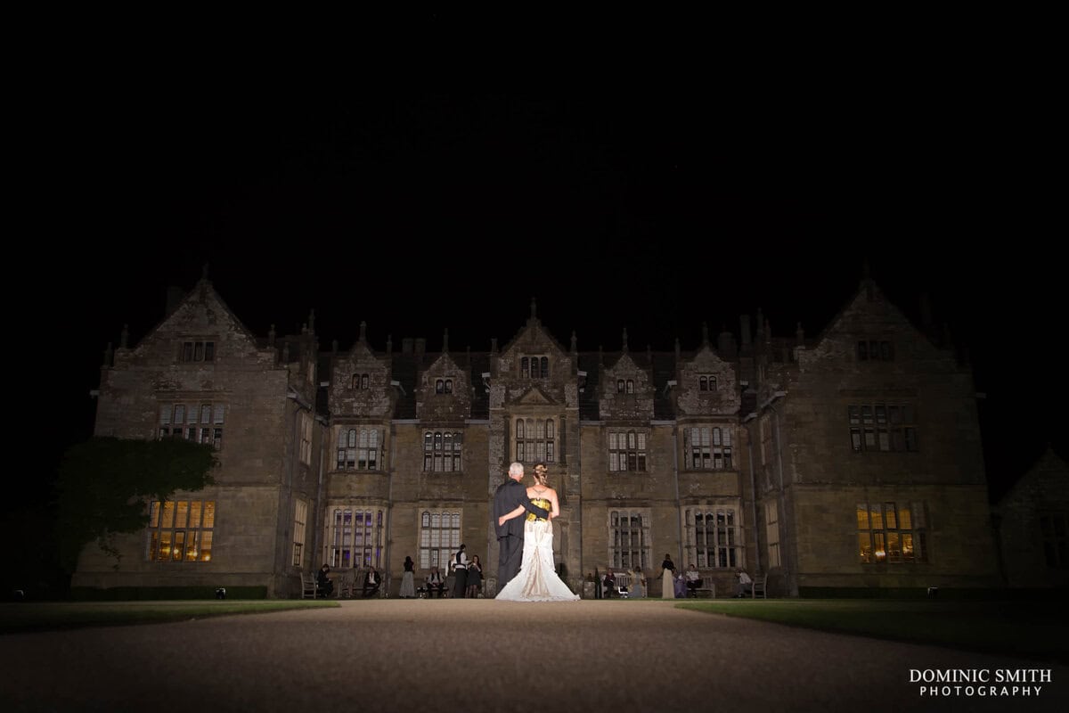 Nighttime Wakehurst Place Sussex Wedding Photography