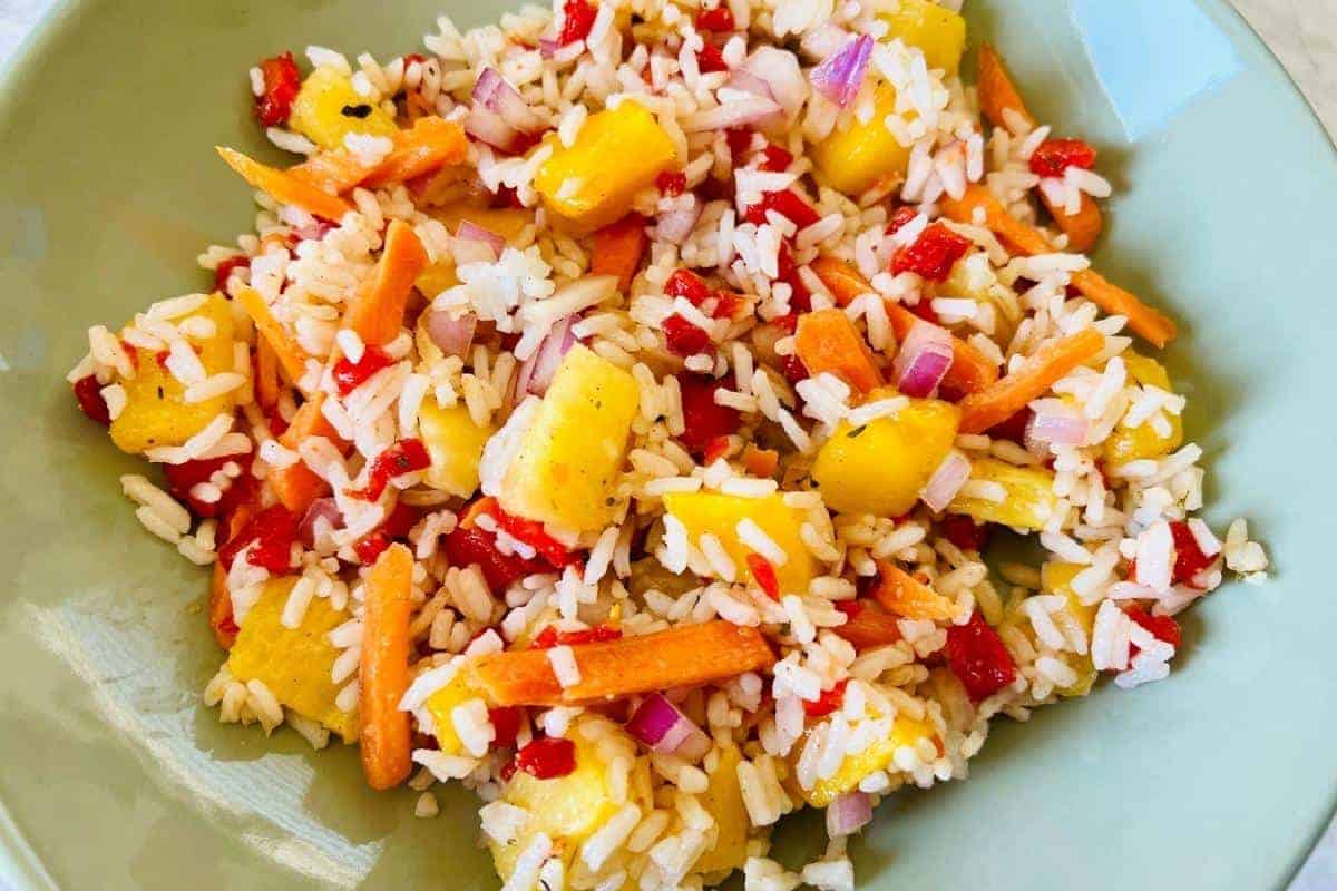 bowl of Caribbean rice