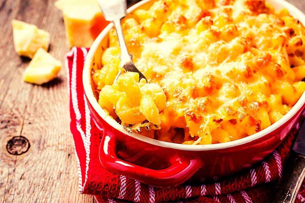 Leek and macaroni cheese