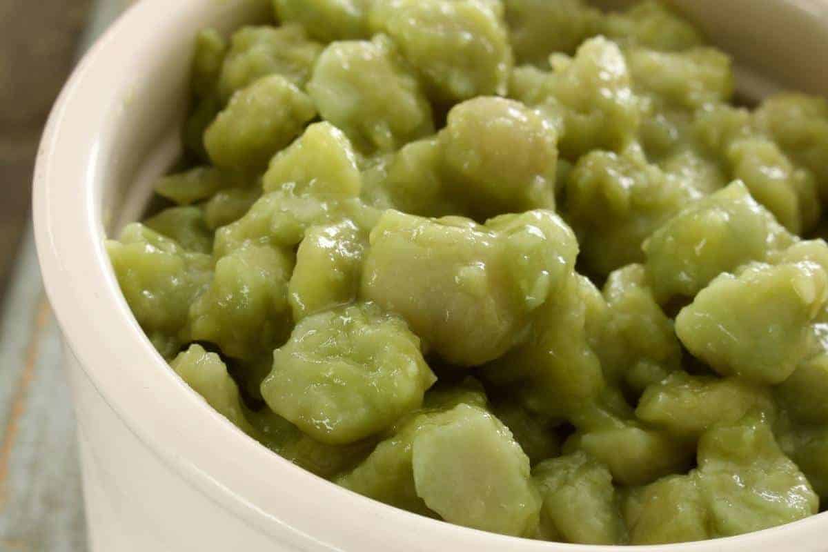 a bowl of mushy peas