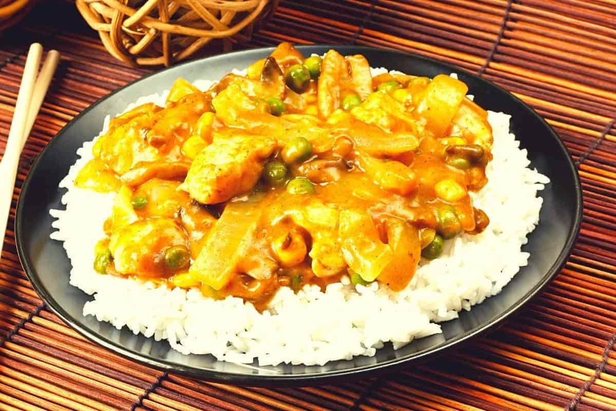 chicken and mushroom curry
