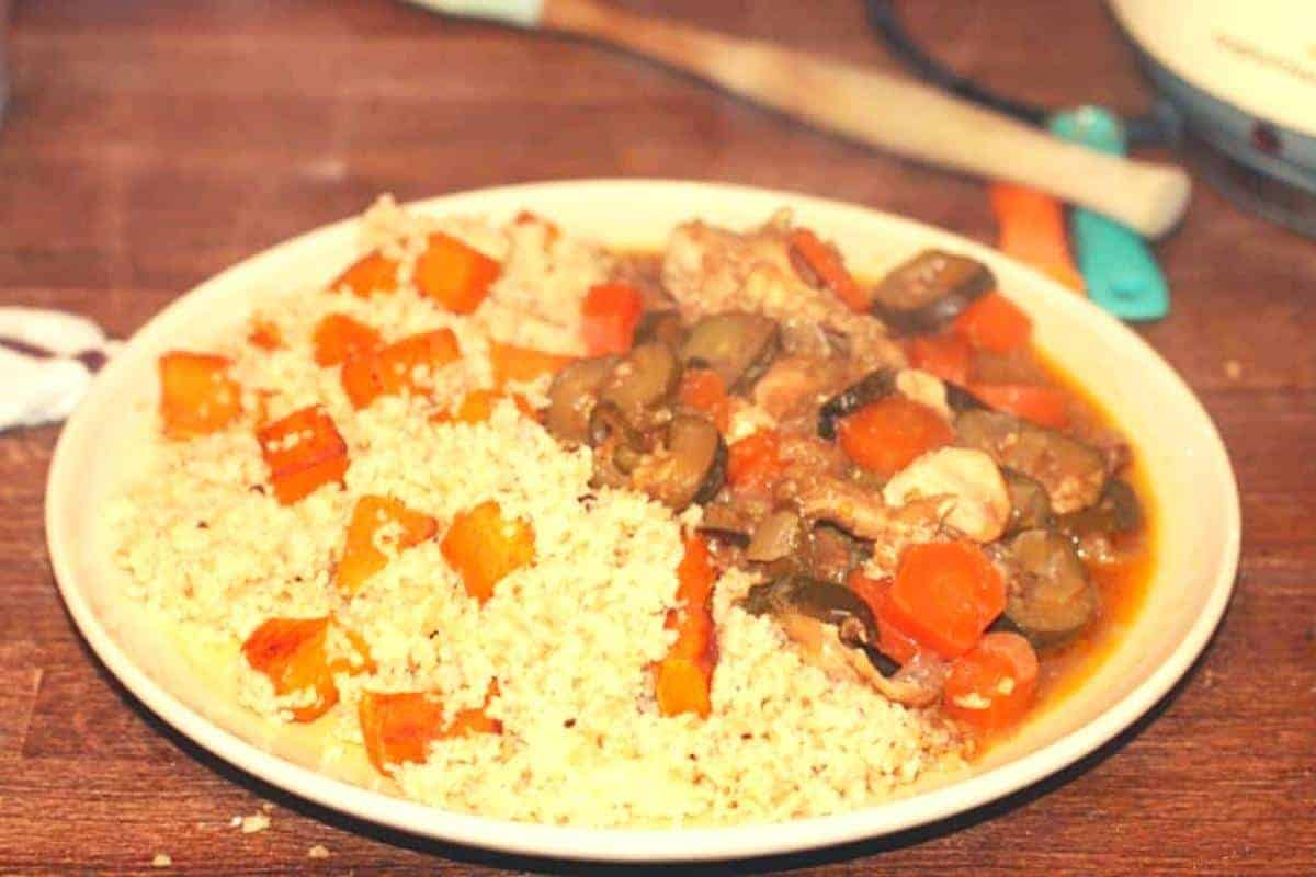 Moroccan chicken casserole