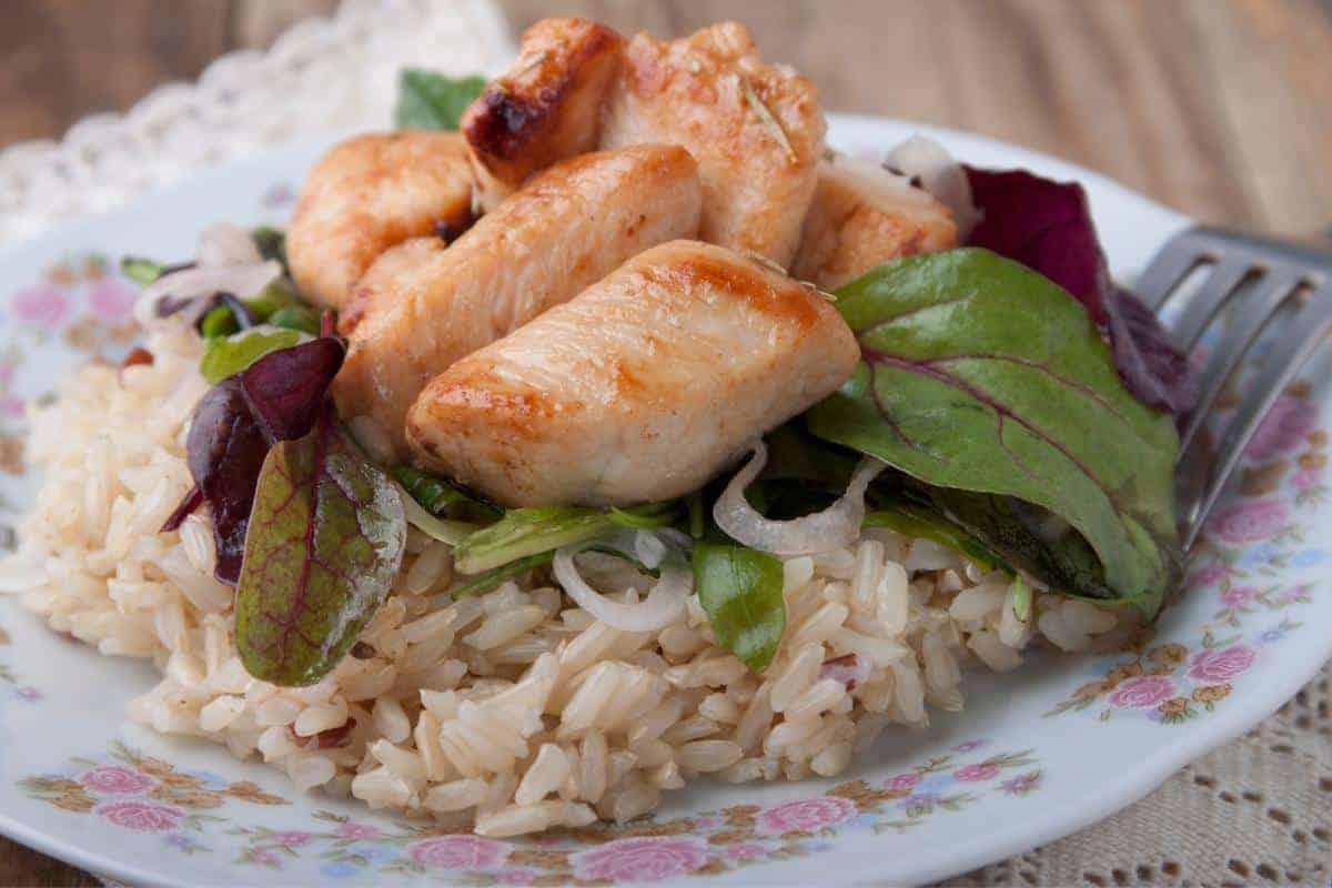 Chicken rice salad