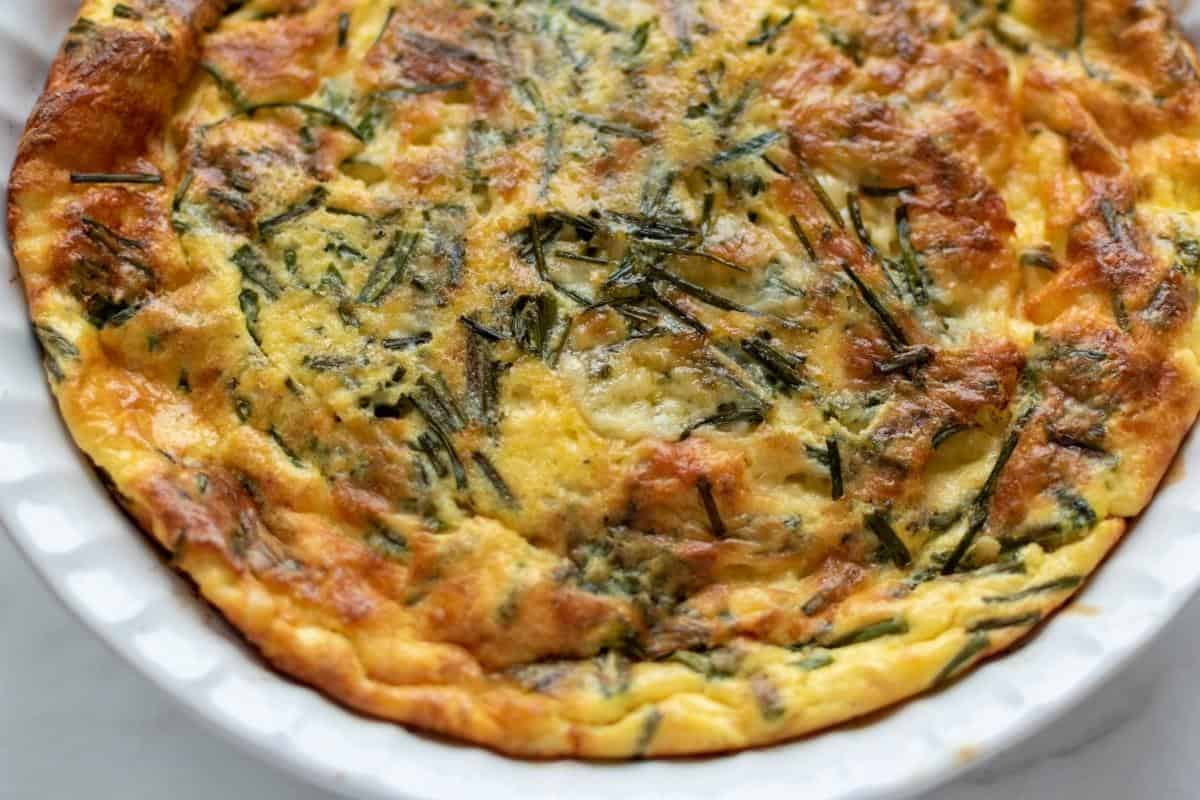 Crustless quiche