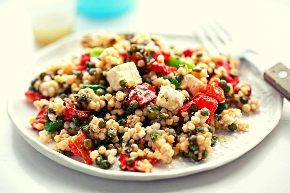 Feta couscous salad