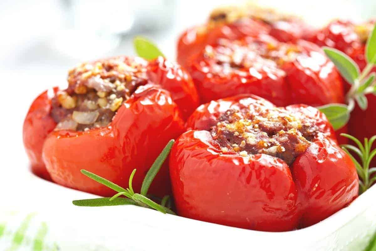 Stuffed peppers with quinoa