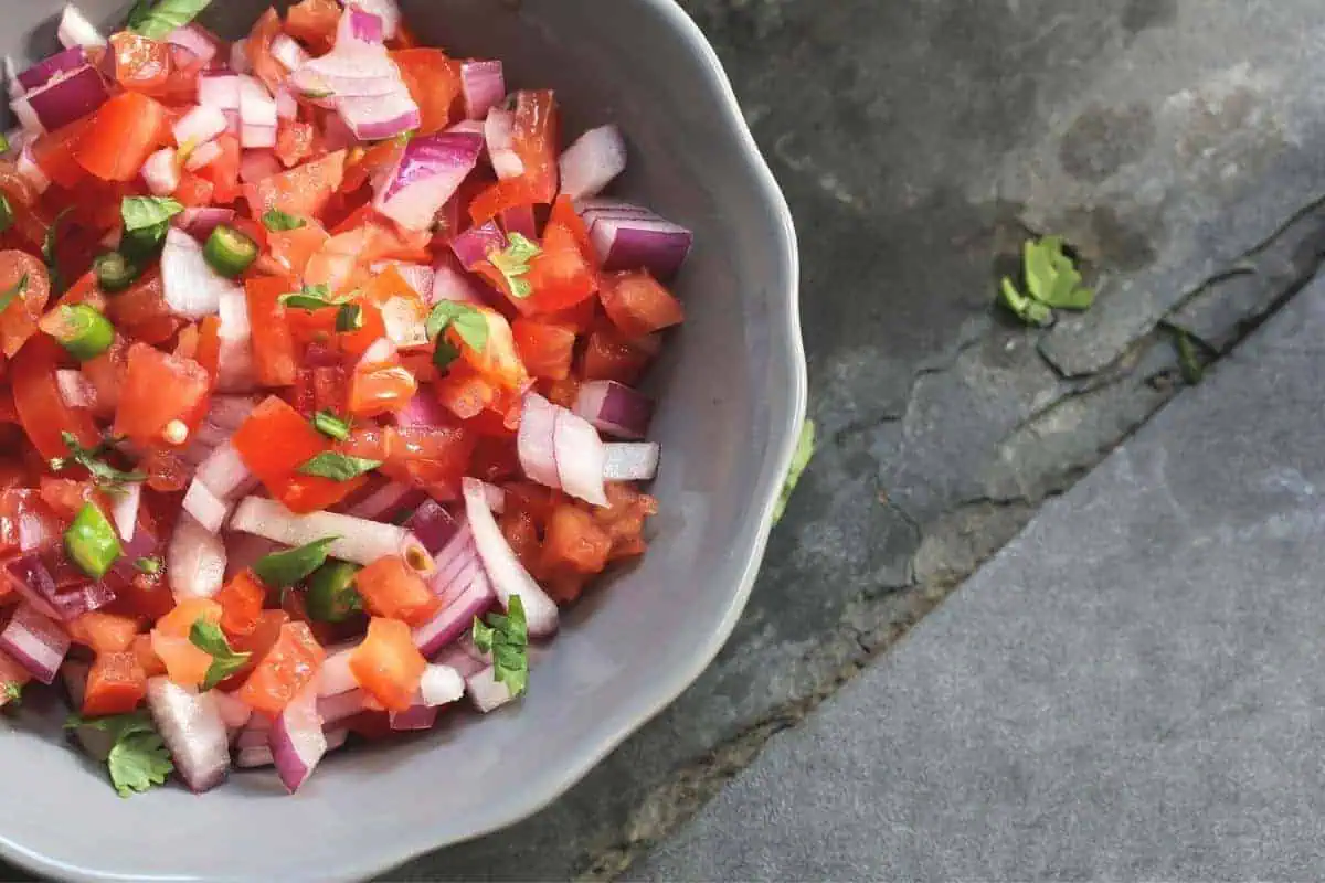 Tomato herb and lime salsa