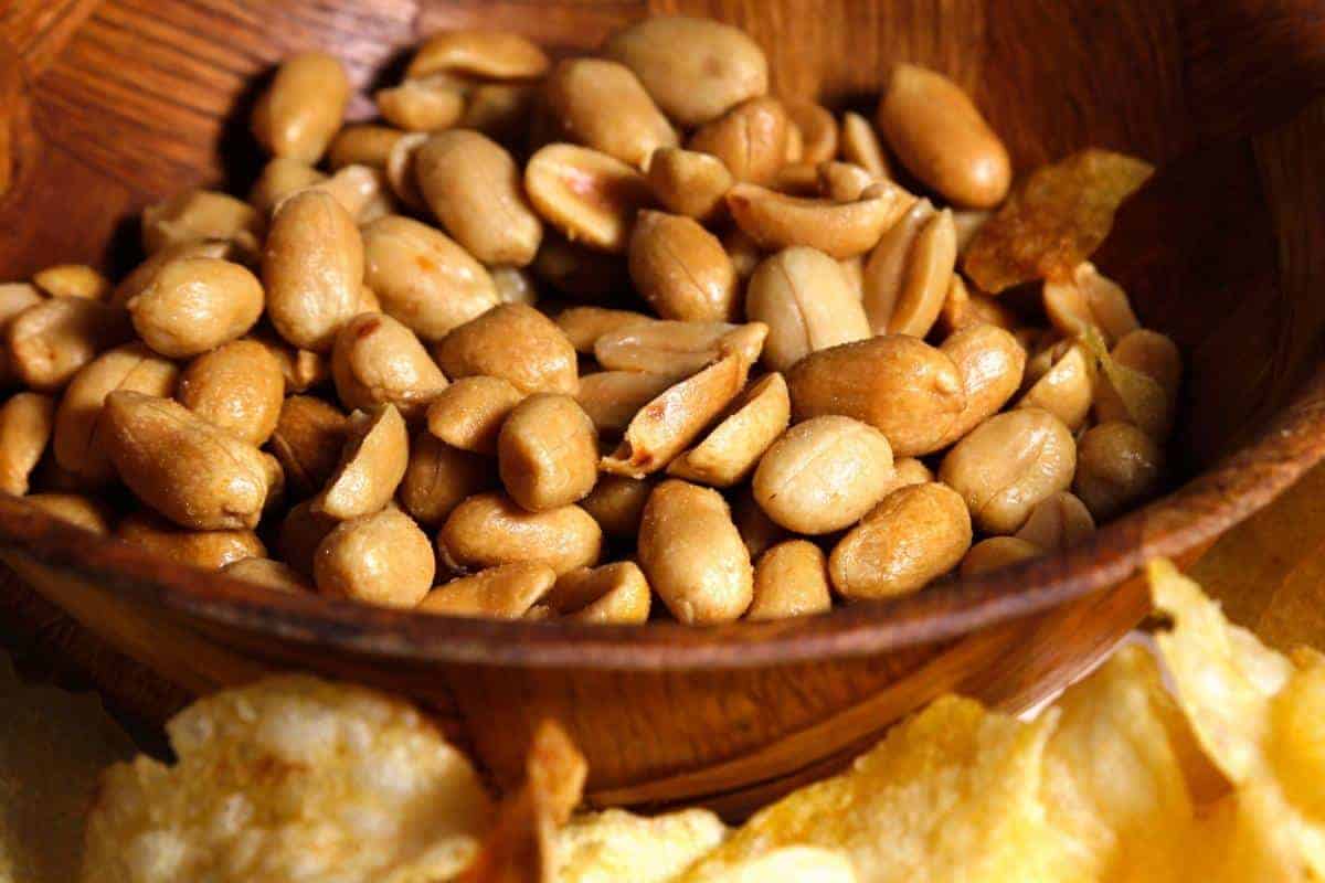bowl of peanuts