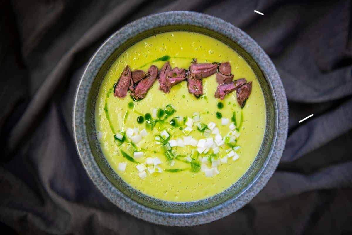 bowl of pea soup.