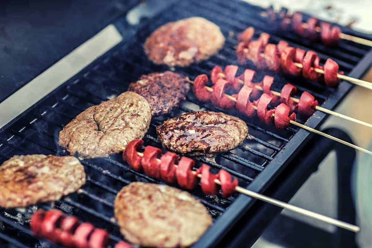 meat on a BBQ