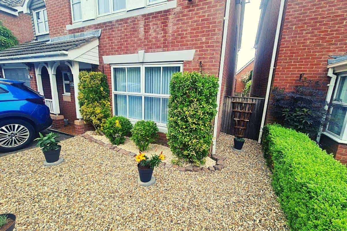 front garden of our home