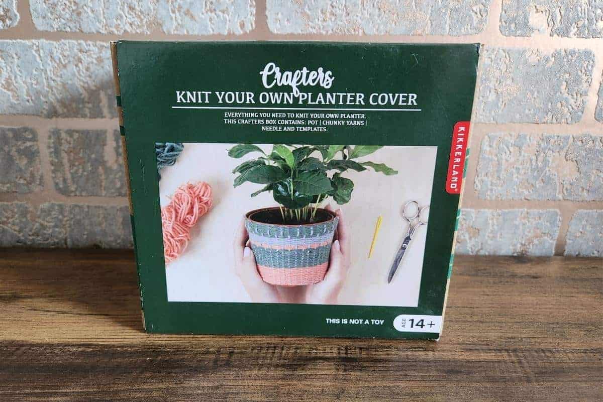 knit your own planter cover set