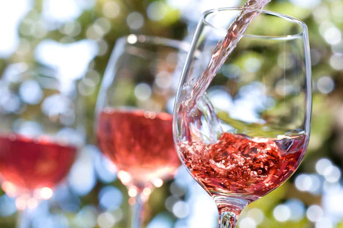 wine in the garden
