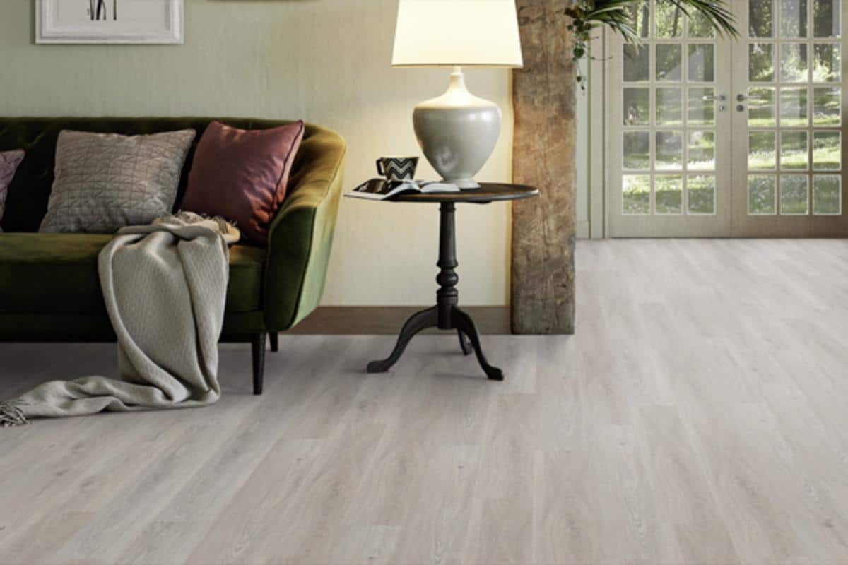 lounge with grey flooring