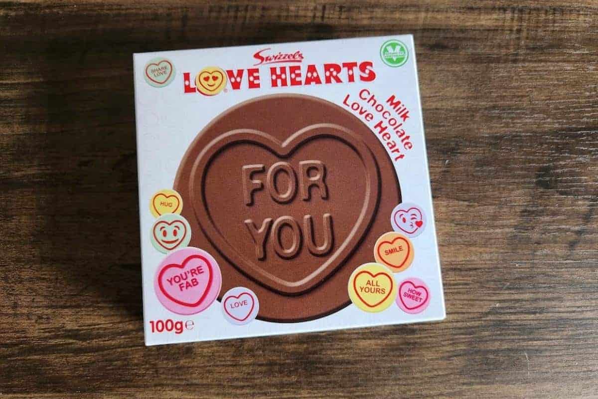 Love hearts chocolate heart.