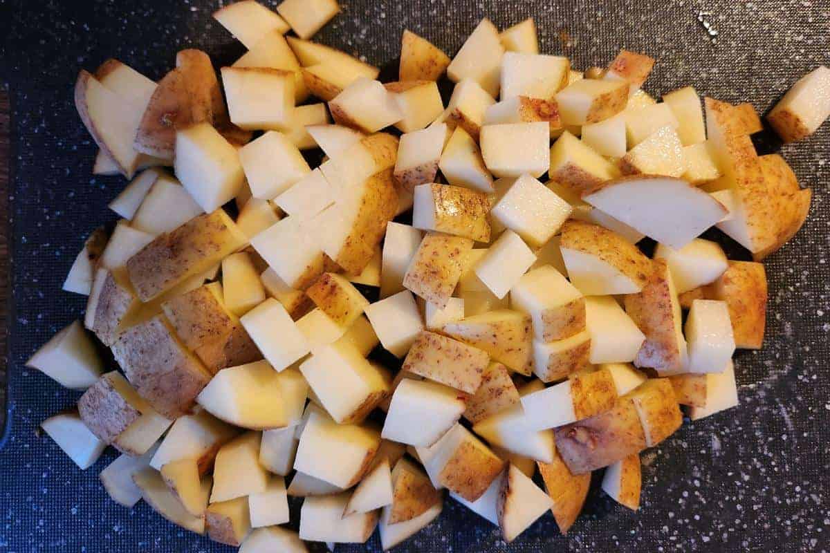 diced potatoes
