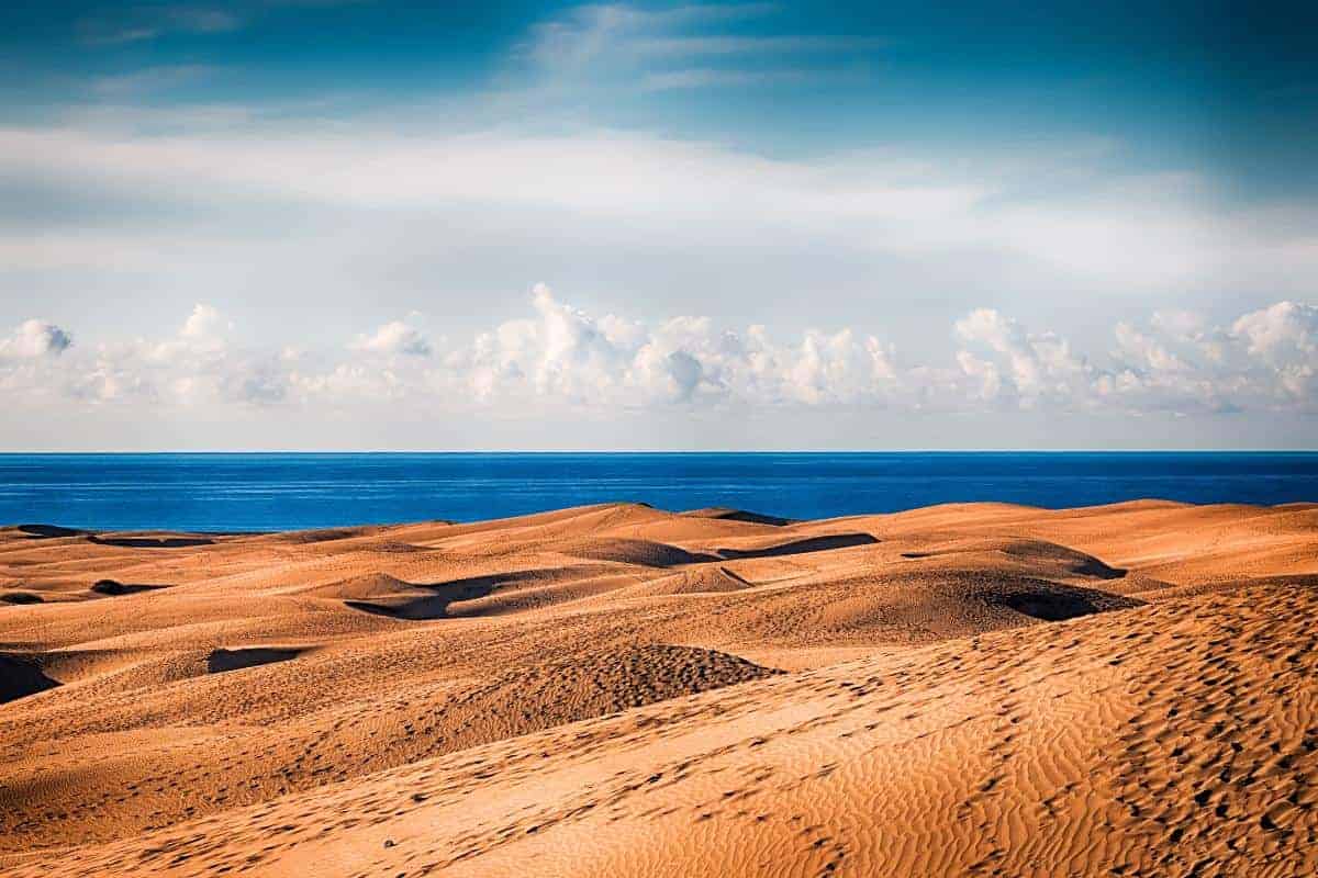 sand dunes in Gran Caneria.