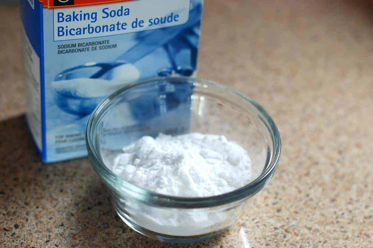 bowl of baking soda.
