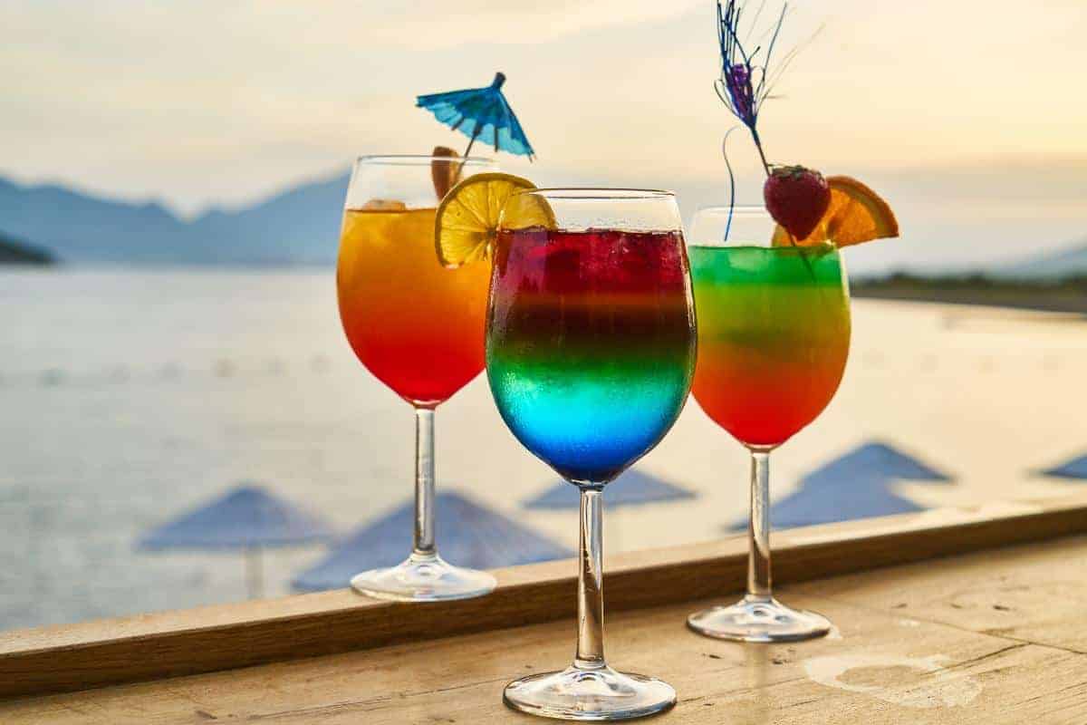 cocktails in the summer