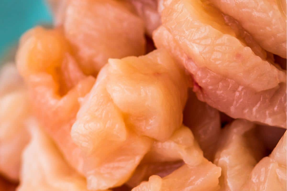 raw chicken pieces