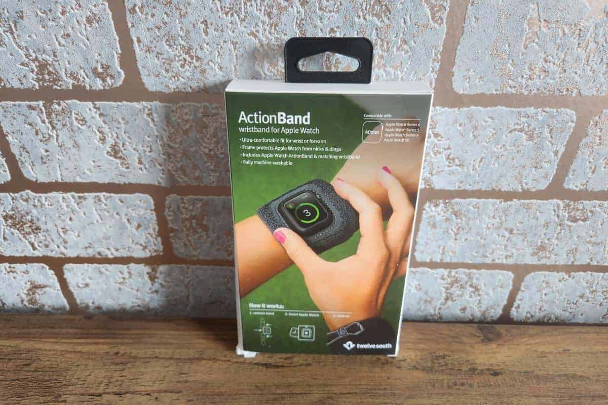 ActionBand, a watch case for exercise for an apple watch.