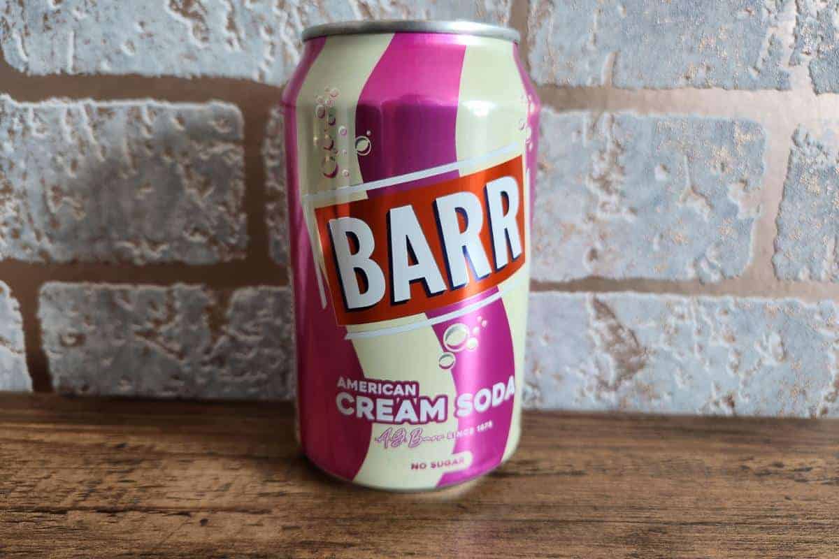 Can of Barr American cream soda.