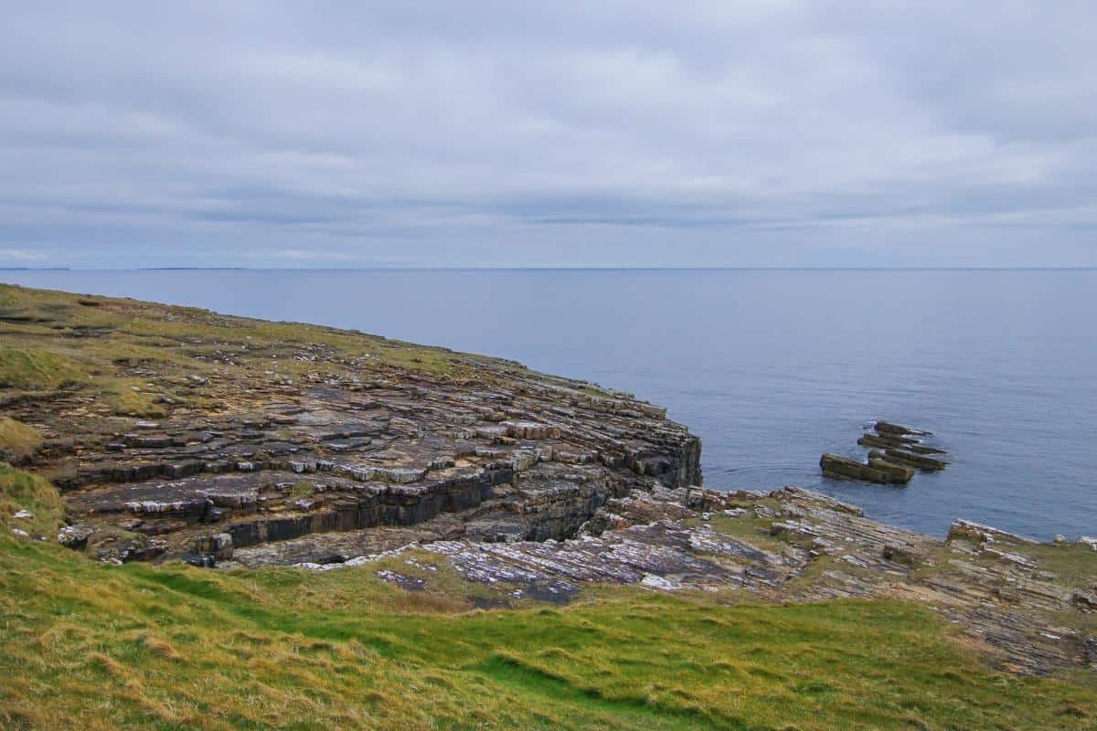 coastline of the Orkney Islands.