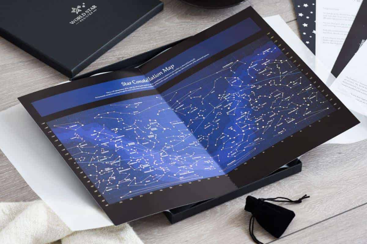 Star constellation map