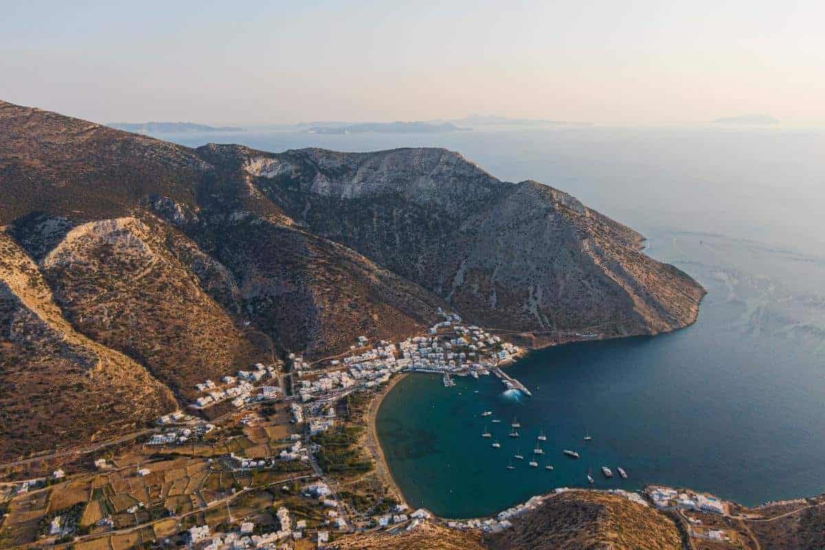 Coastline in Sifnos, one of the Greek Islands.