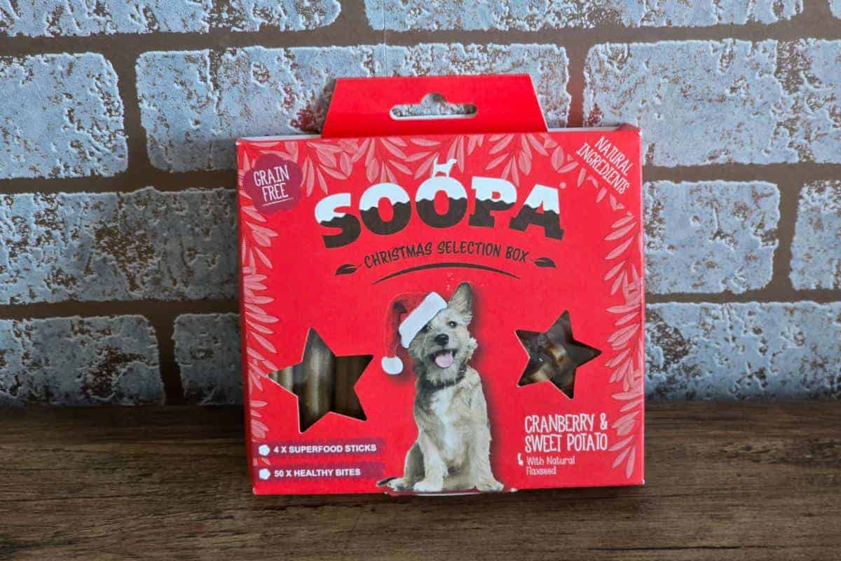 a box of dog treats