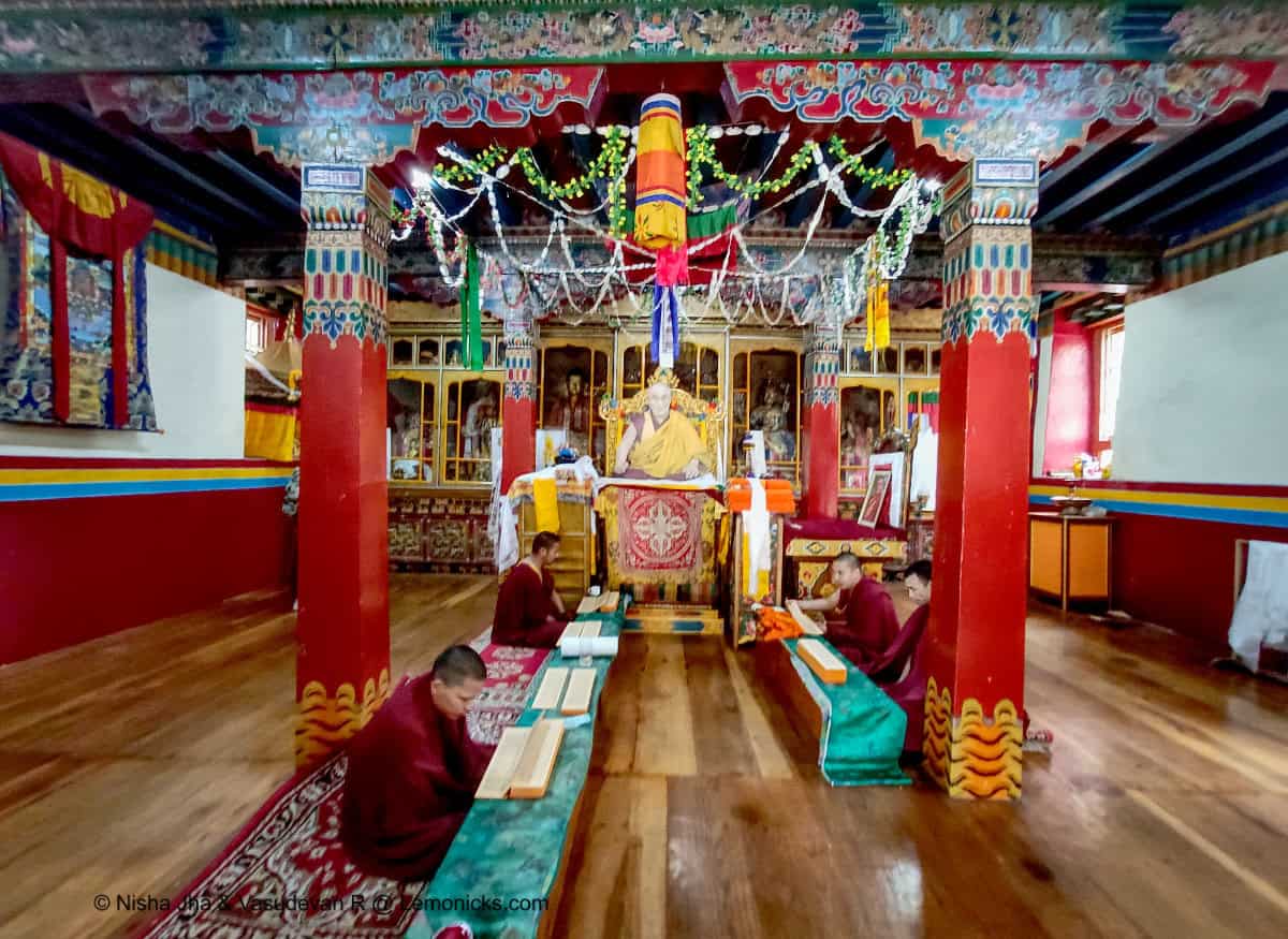 Prayer Hall of GRL Monastery, Lower Gompa, Bomdila