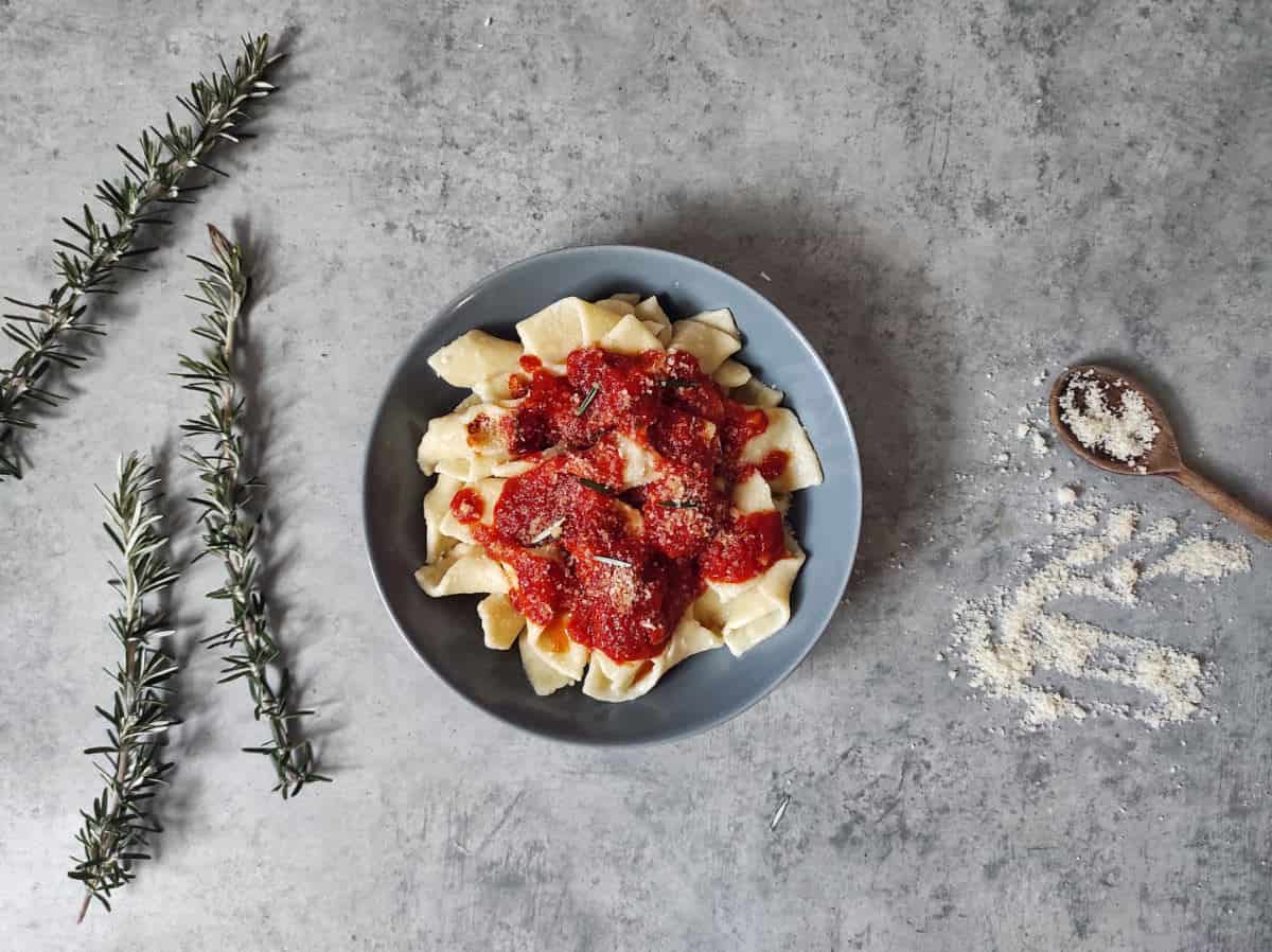 vegetarian Fuži in croatia @www.lemonicks.com