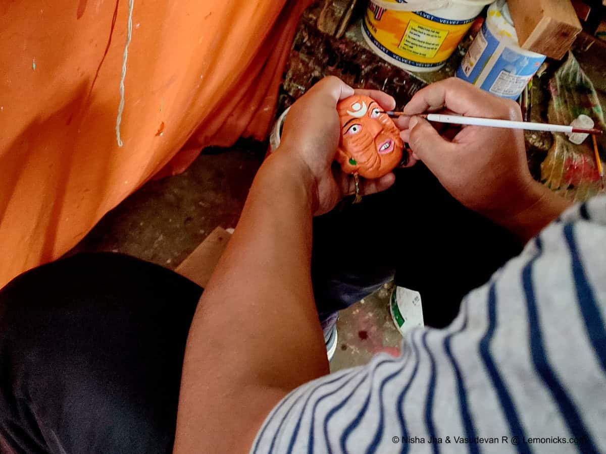 Painting at crafts center bomdila
