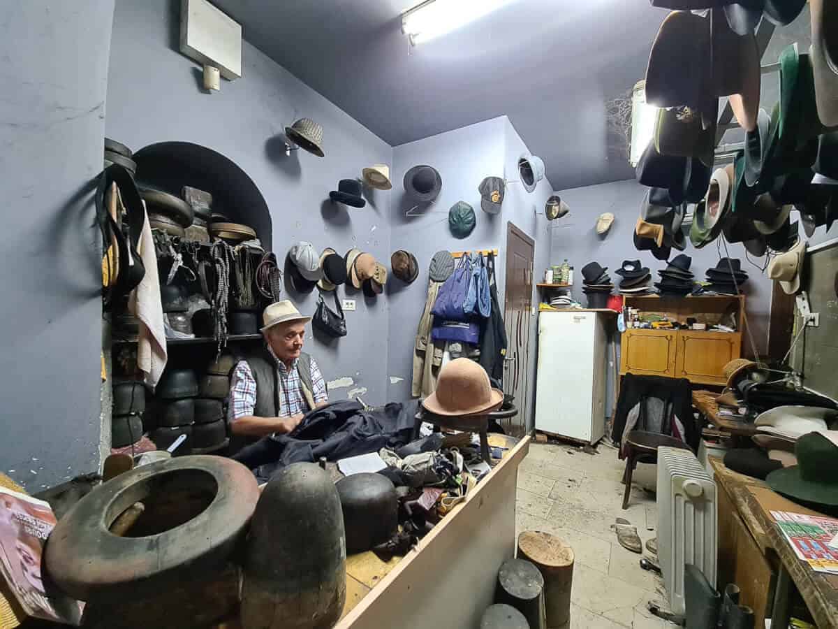 Nicu the hatmaker's workshop