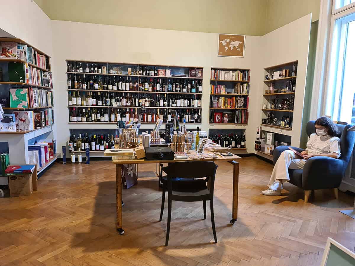 You can relax on a sofa to read a book, have a glass of wine or listen to some music