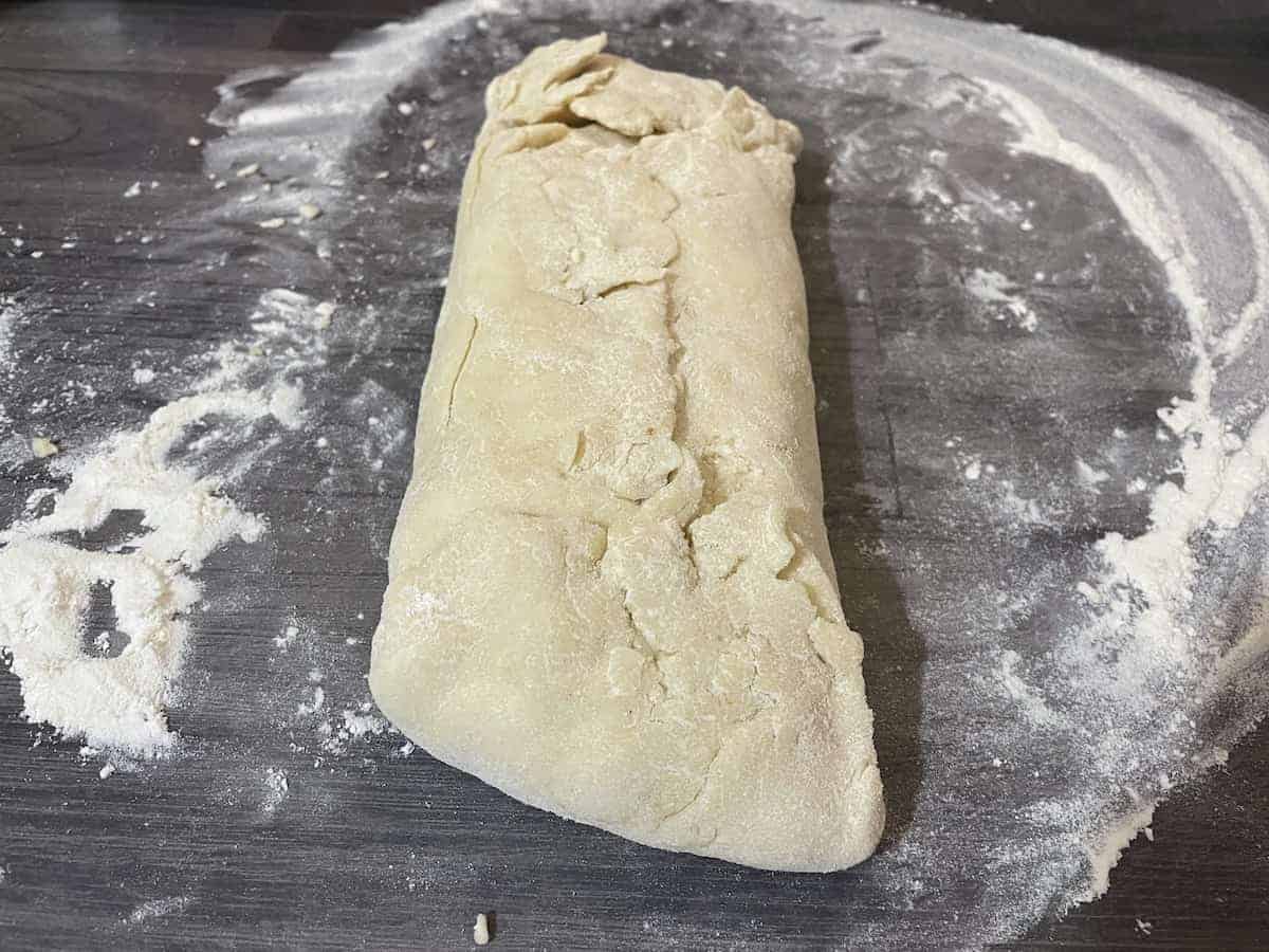 Seal the bread dough completely.