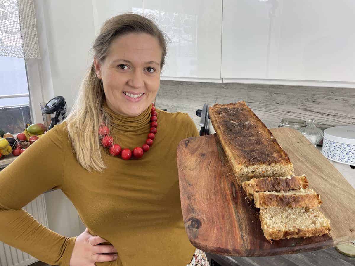 Perfectly bakes Polish sauerkraut bread