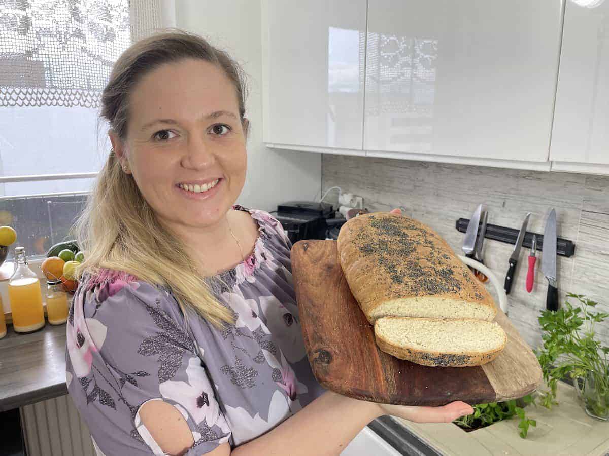 Perfectly baked Polish white bread