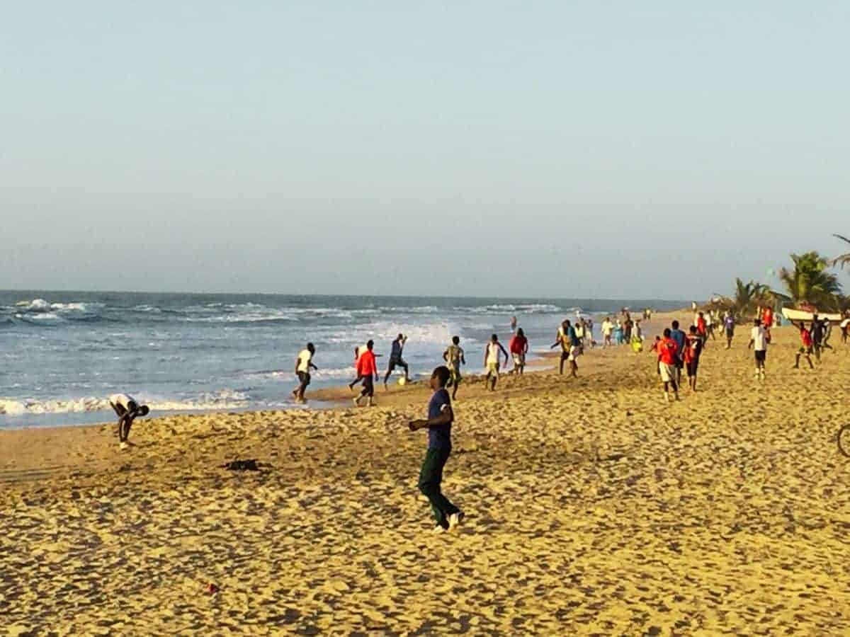 Gambia Bumsters on the Beach in The Gambia Gambia bumsters on the sandy beach in The Gambia