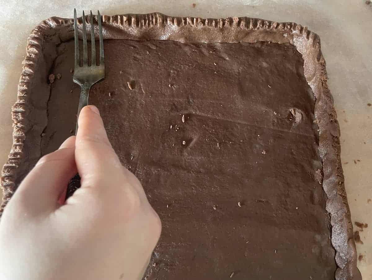 Use a fork to form edges.