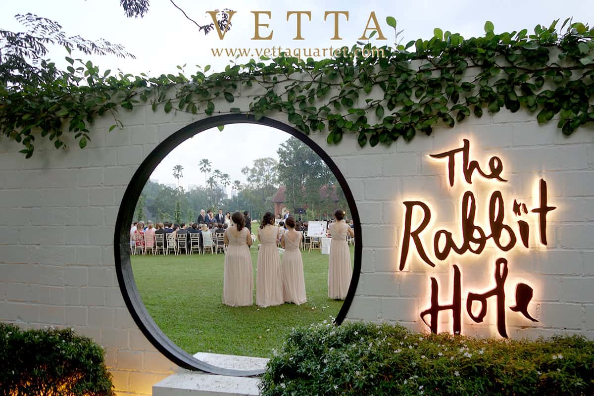 White rabbit wedding | Honestweddingadvice.com