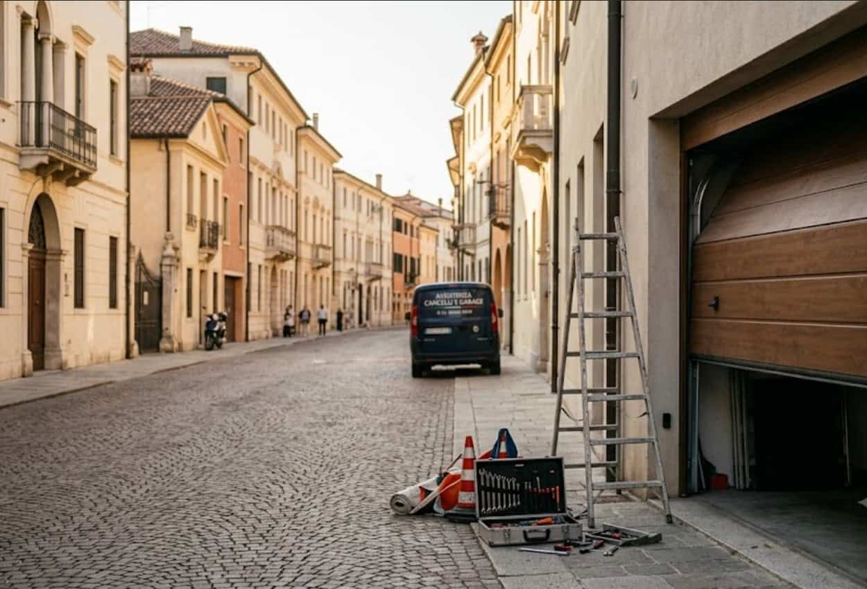 fabbro riparazione porte basculanti e sezionali a Vicenza